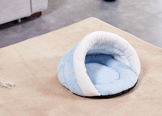 KFX-9852733 Warm and Cozy Washable Triangle Cat Sleeping Bag in Various Sizes and Colors