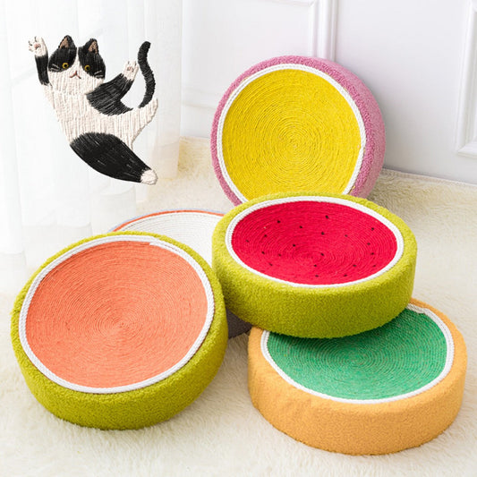 KFX-9858621 Corrugated Cat Scratch Board with Paper Bowl for Claw Grinding and Sleeping - Multiple Colors Available