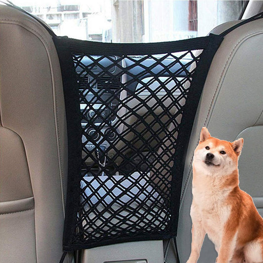KFX-9892797 Car Pet Isolation Net - Oxford Cloth Back Seat Safety Barrier, Black, 20 x 20 x 3 cm