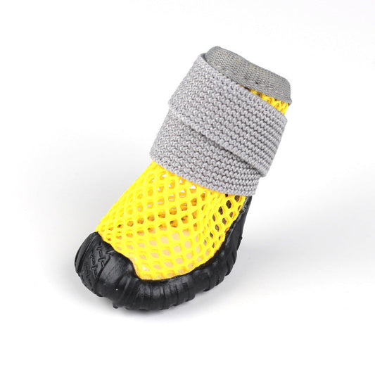 KFX-9903549 No Heel Slippage Wear-Resistant Dog Sneakers - Non-Slip Elastic Soft Bottom in Multiple Colors