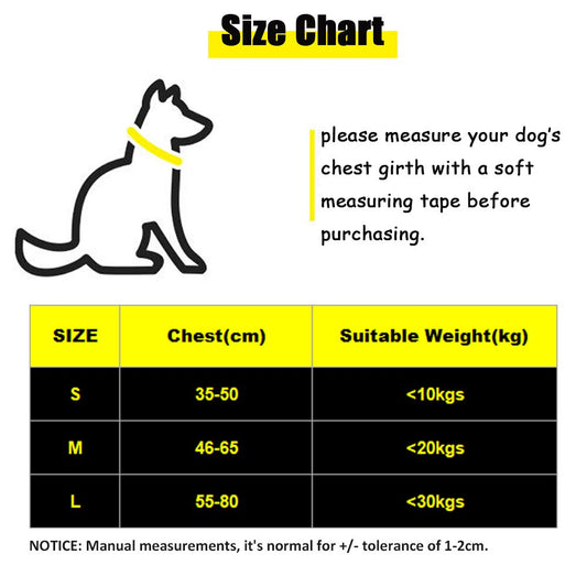 KFX-9905981 Comfortable Nylon Chest Harness for Medium and Large Dogs with Adjustable Traction and Padded Design