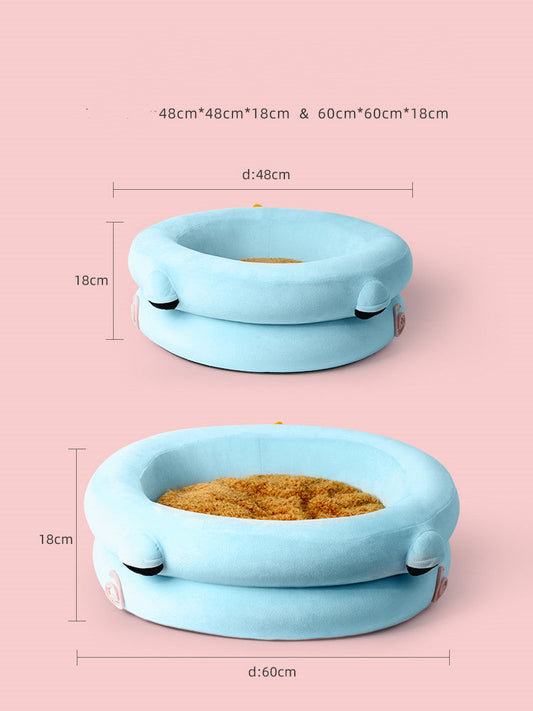 KFX-9912509 Cozy Winter Pet Bed with High-Elastic Memory Foam - Small & Large Options Available