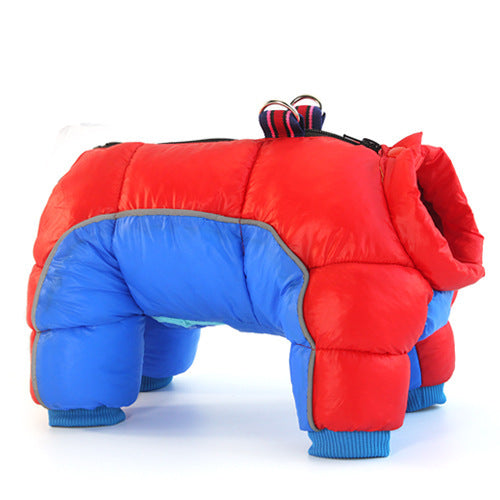 KFX-9934141 Thick Warm Cotton Dog Jacket for Winter - Casual Style, Multiple Colors and Sizes Available