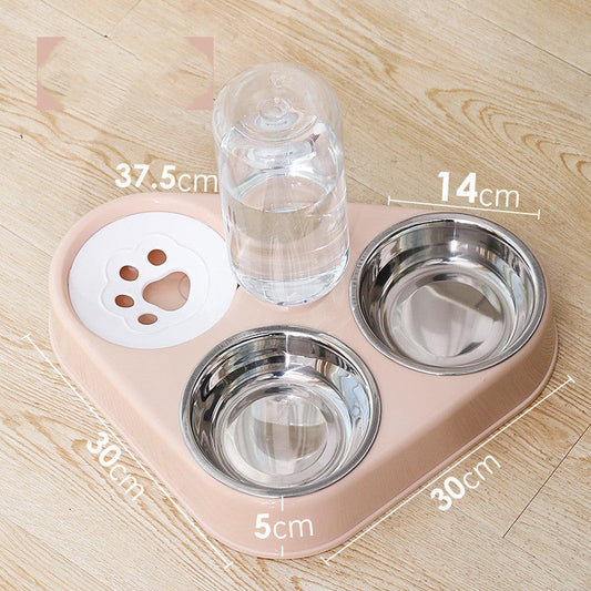 KFX-9951165 Automatic Double Dog Bowl with Water Refilling System - Available in Blue, Pink, Green