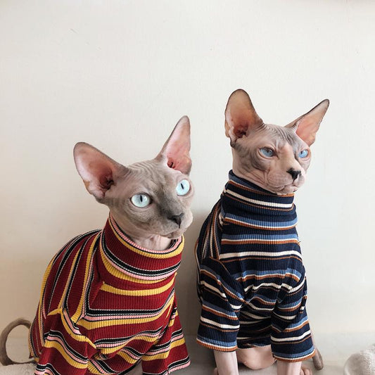 KFX-9970621 Retro Couple Pet Clothes in Wine Red and Dark Blue | Comfortable Cotton Fabric for Sensitive Skin