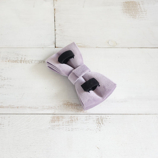 KFX-9991741 Light Purple Polyester Dog Bow Knot in Multiple Sizes (XS-XL)