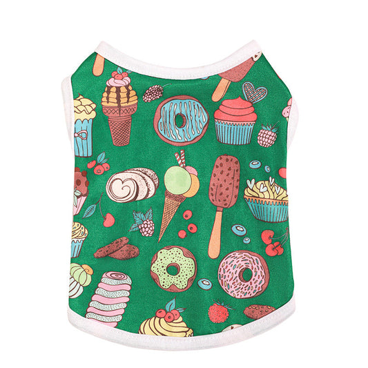 KFX-9991869 Lightweight Summer Pet Vest for Dogs in Various Fun Styles