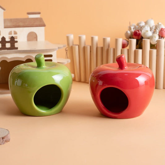 KFX-9999293 Ceramic Hamster Nest Shelter – Four Seasons Universal in Red and Green