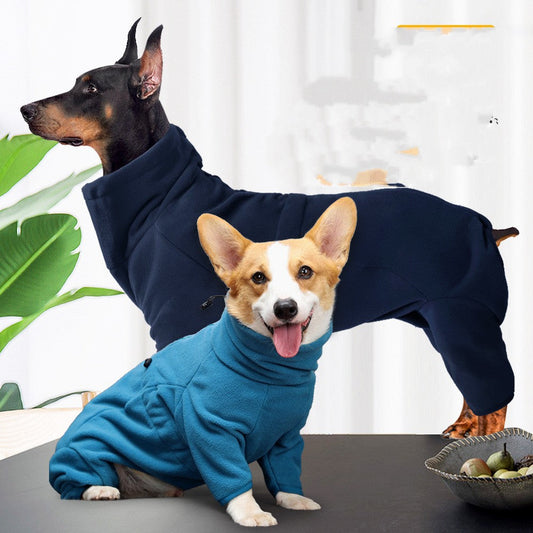 KFX-9999421 Windproof Fleece Dog Snow Suit for Cold Weather – Available in Multiple Sizes