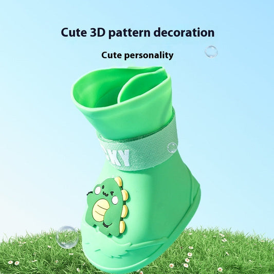 Medium Large Dog Waterproof Anti-drop Dog Shoes Pet Anti-dirty Booties Summer Outwear