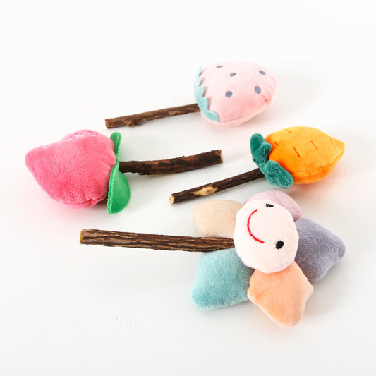 Pet Cat Mutian Polygonum Stick Plush Molar Stick