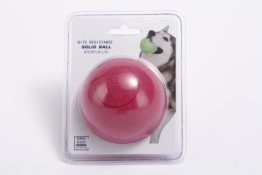 Rubber Pet Solid Bouncy Ball Dog Toy