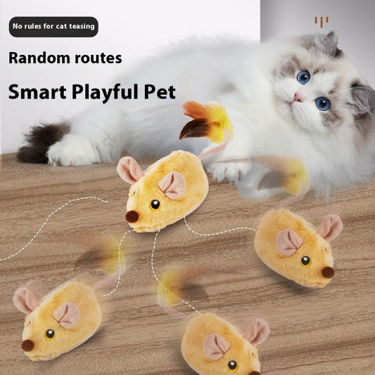 Simulation Remote Control Electric Little Mouse Cat Self-Hi Relieving Stuffy Toy