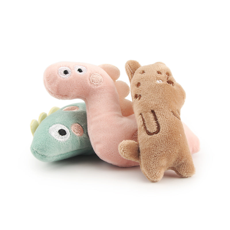 6pcs/lot Cute Dinosaur Plush Cat Toy Cute Pet Toy
