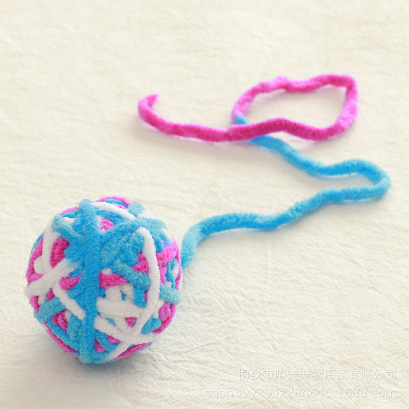 Cat Large Funny Self-relief Toy Handmade Woolen Yarn Ball