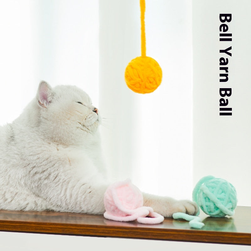 Cat Large Funny Self-relief Toy Handmade Woolen Yarn Ball