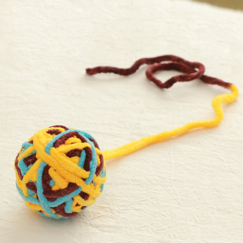 Cat Large Funny Self-relief Toy Handmade Woolen Yarn Ball