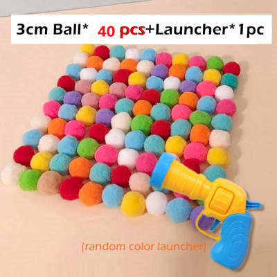 Cat Pompons Gun Relief Toy