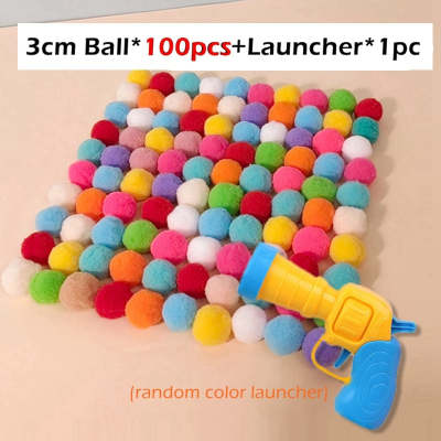 Cat Pompons Gun Relief Toy