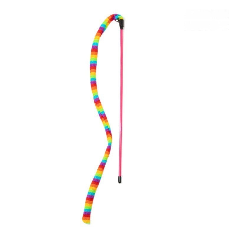Cat Teaser Wand With A Long Pole And A Bell