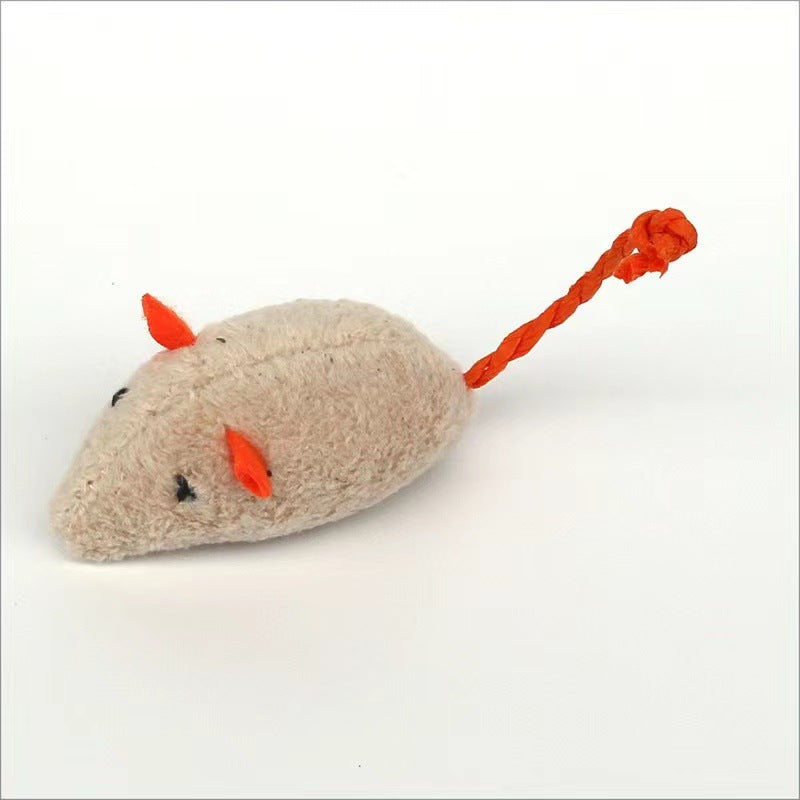 Cat Toy Simulation Little Mouse Self-happiness Mint Toy Scratch-resistant Plush Pet Supplies