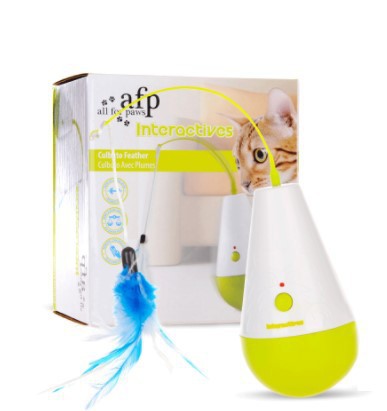 Cat Toy Tumbler Electric Feather Spiral Turn