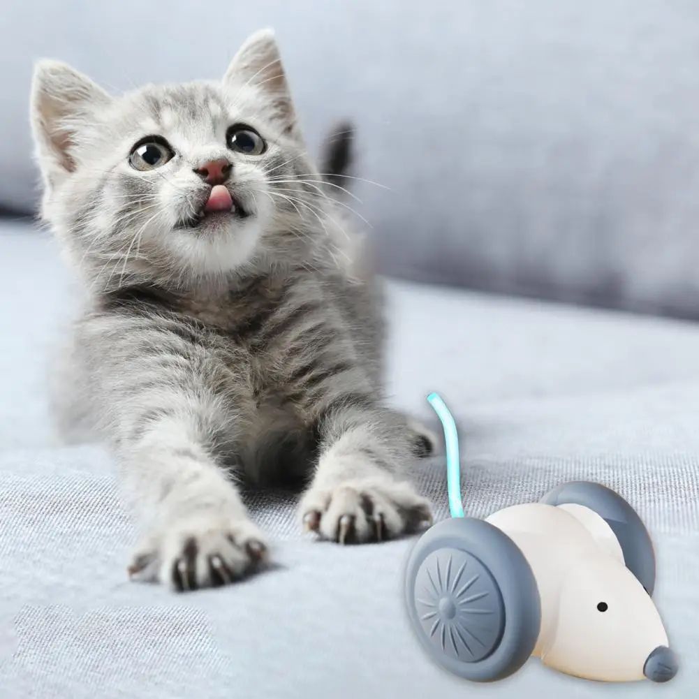 Cat Toys Interactive Electric Mouse Cat Toy Automatic Cat Teasing Stick Pet Supplies