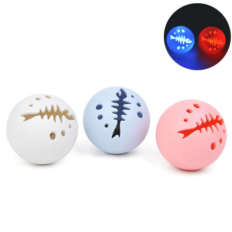 Cat toy ball mint bell glow toy