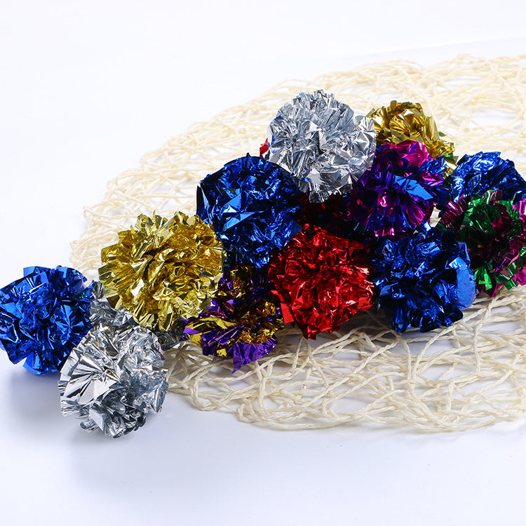 Cat toy ring paper ball color paper ball toy ball