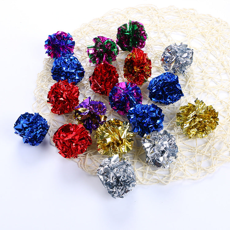 Cat toy ring paper ball color paper ball toy ball