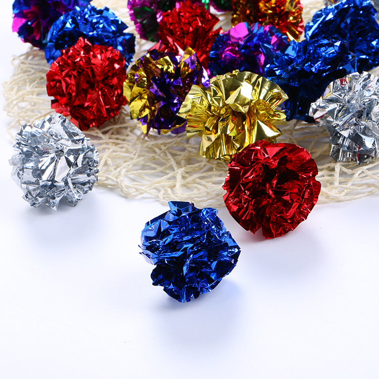 Cat toy ring paper ball color paper ball toy ball