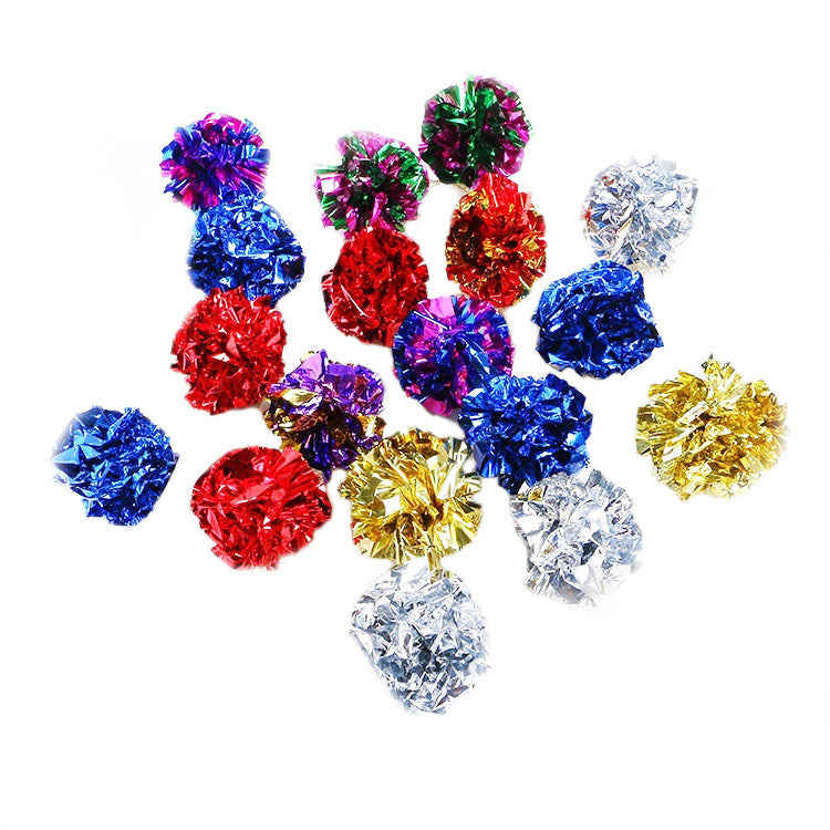 Cat toy ring paper ball color paper ball toy ball