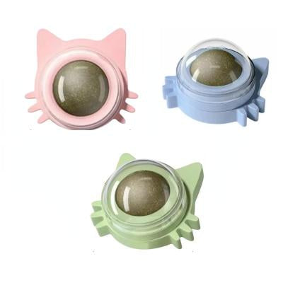 Catnip Ball Wall Edible Rotating