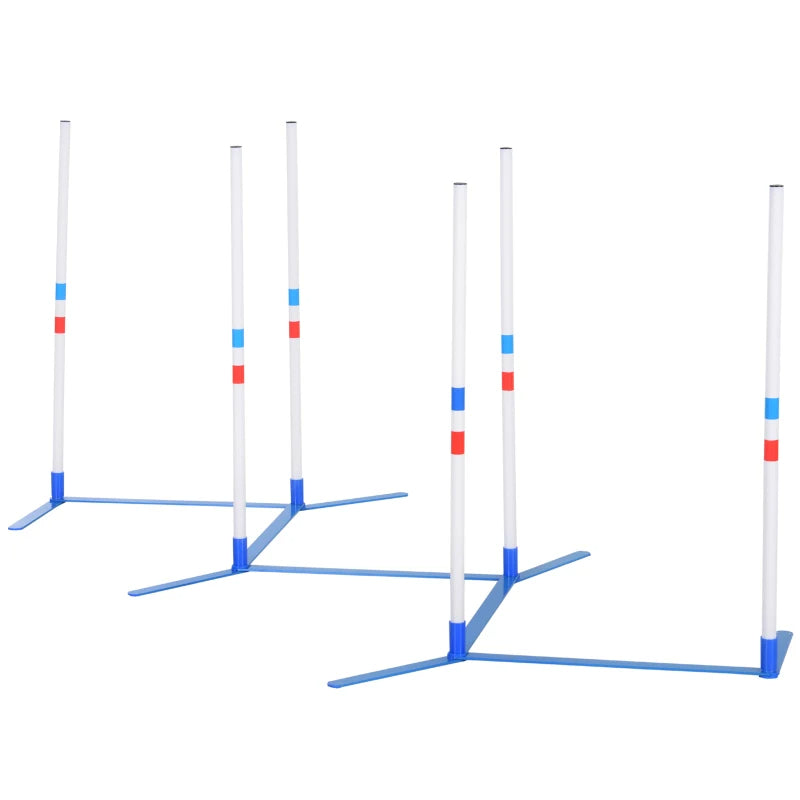 Dog Agility Equipment Dog Weave Pole Set Agility Starter Kit Pet Outdoor Exercise Training Set