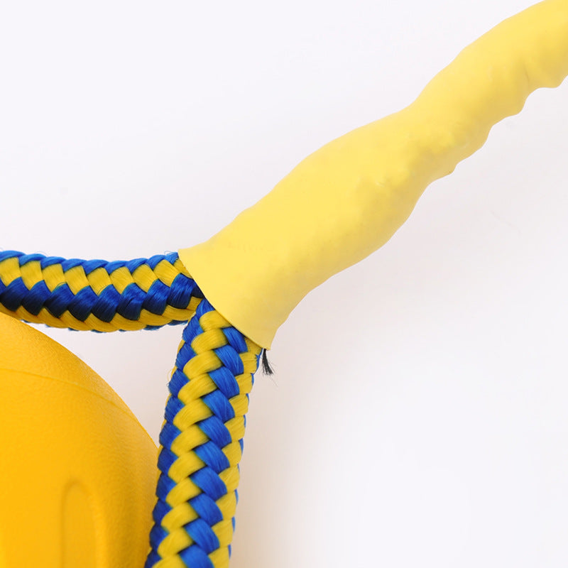 EVA Floating Pet Dog Training Ball Puppy Bite Resistant Ball With Rope Pet Training Ball Chew Toys For Pet Supplies
