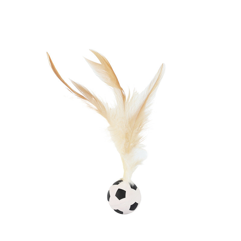 Elastic Chicken Fur Ball Cat Self-Hi Toy