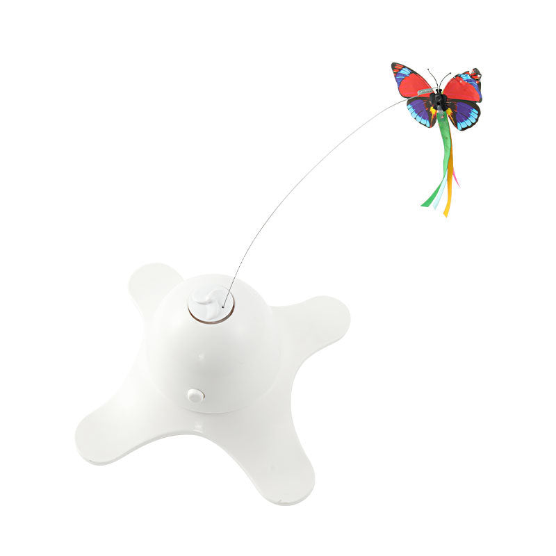 Electric Butterfly Automatic Rotating Circle Puzzle Cat Toy