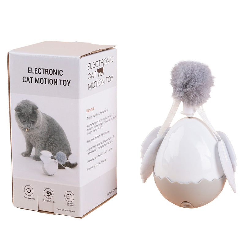 Electric Cat Teasing Ball Cute Pet Electric Tumbler Ball Toy Cat Self-Hi Relieving Stuffy Toy Smart Cat Toy