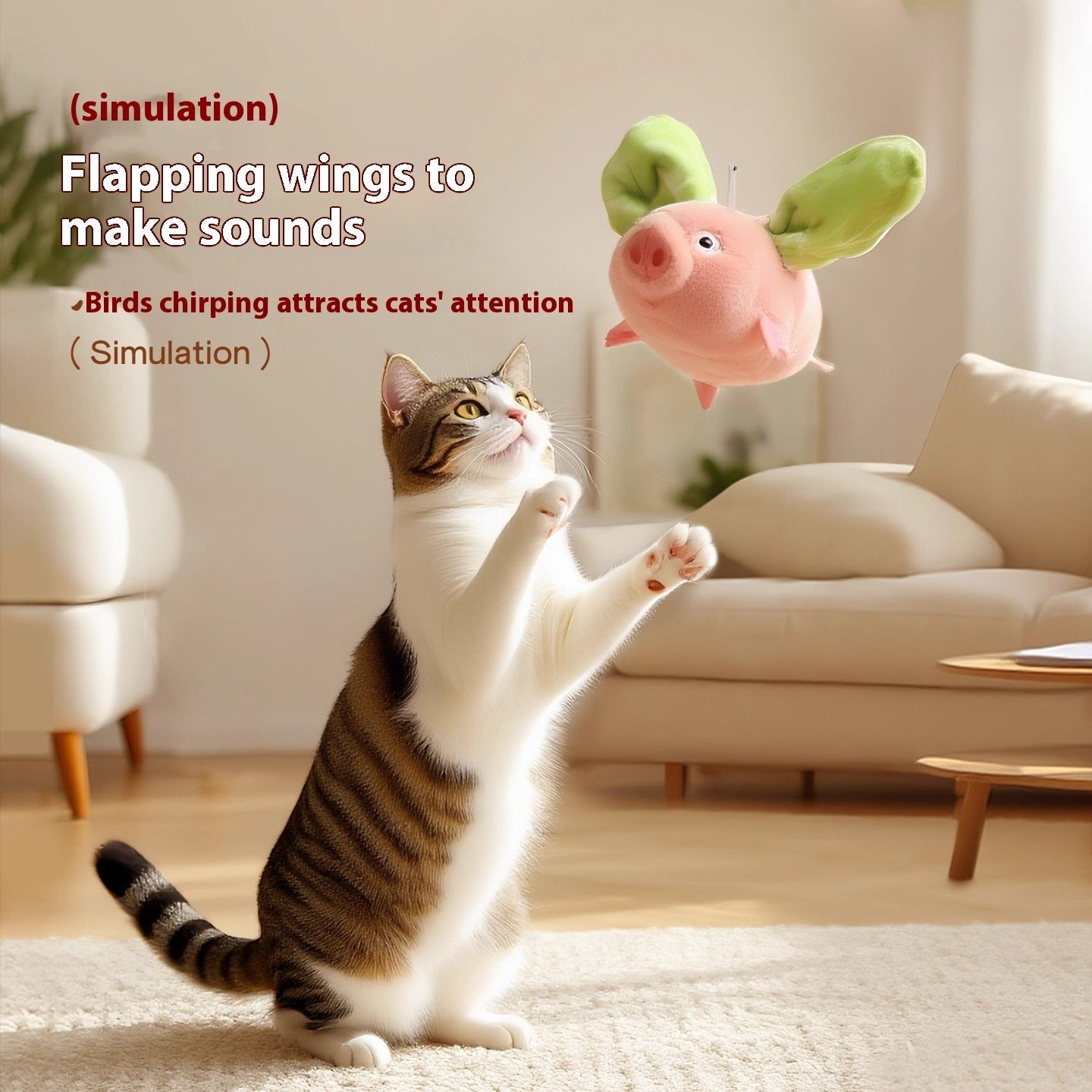 Electric Pig Simulation Cat Toy Sound Self-Hi Relieving Boredom