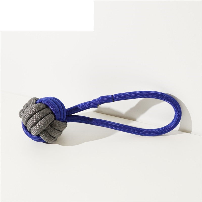 KFX-0000061 Dog Knot Toy for Small and Medium Breeds - Cotton Thread Ice Cream Ball Design