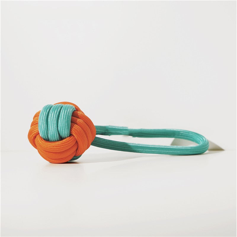 KFX-0000061 Dog Knot Toy for Small and Medium Breeds - Cotton Thread Ice Cream Ball Design