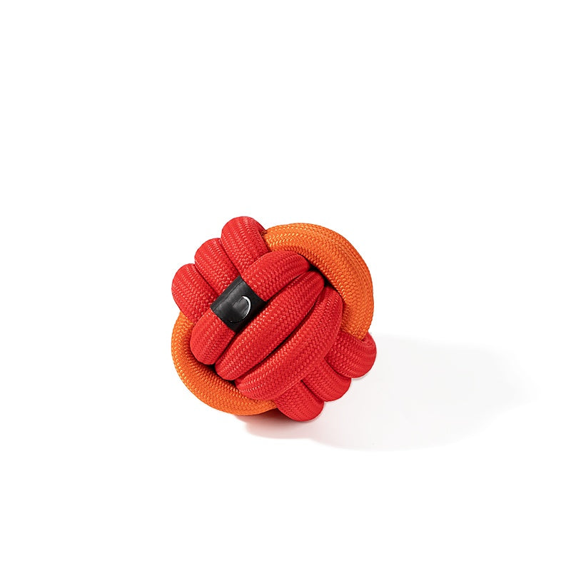 KFX-0000061 Dog Knot Toy for Small and Medium Breeds - Cotton Thread Ice Cream Ball Design