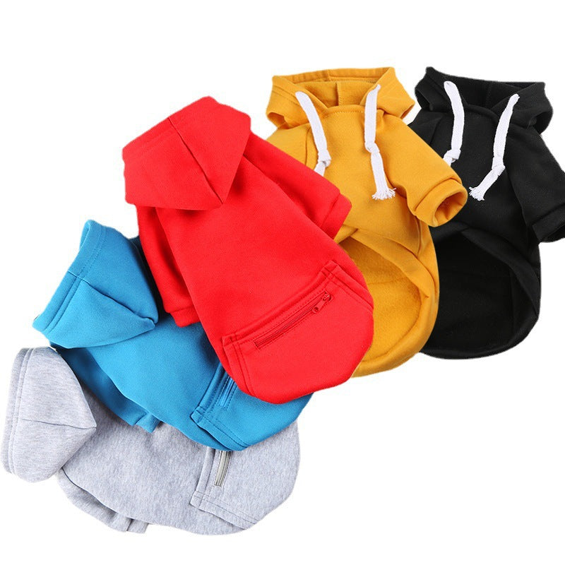 KFX-0000317 Cozy Zipper Pocket Sweater for Dogs & Cats - Warm Polyester Knit in Various Sizes