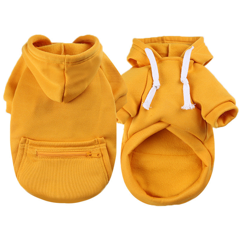 KFX-0000317 Cozy Zipper Pocket Sweater for Dogs & Cats - Warm Polyester Knit in Various Sizes