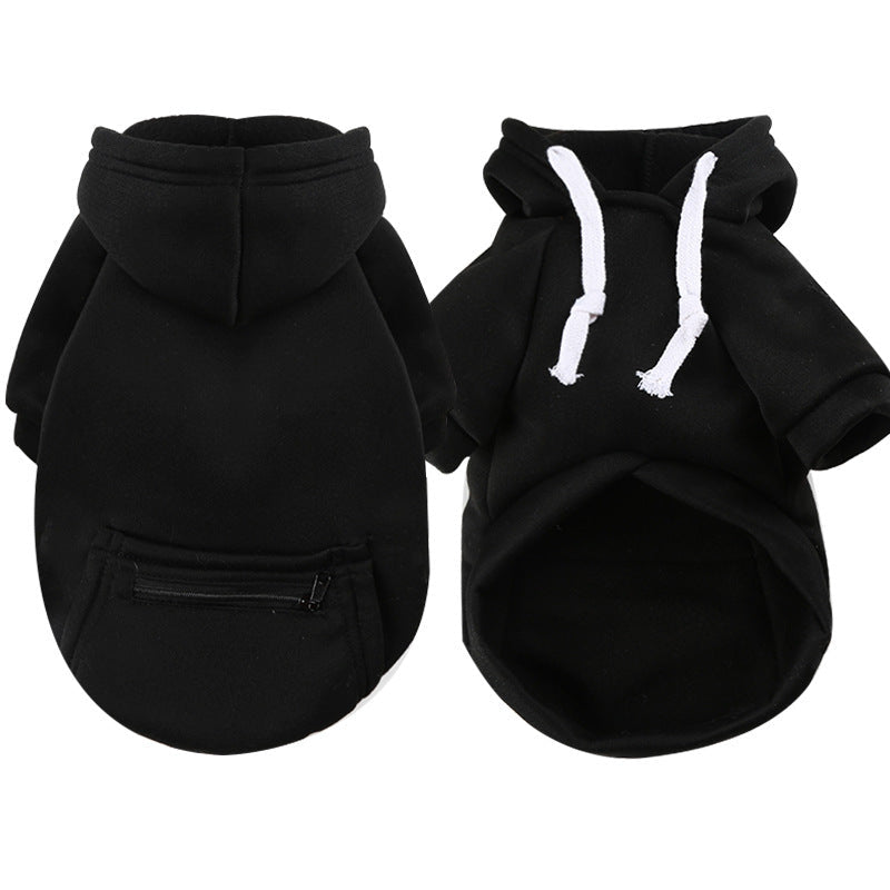 KFX-0000317 Cozy Zipper Pocket Sweater for Dogs & Cats - Warm Polyester Knit in Various Sizes