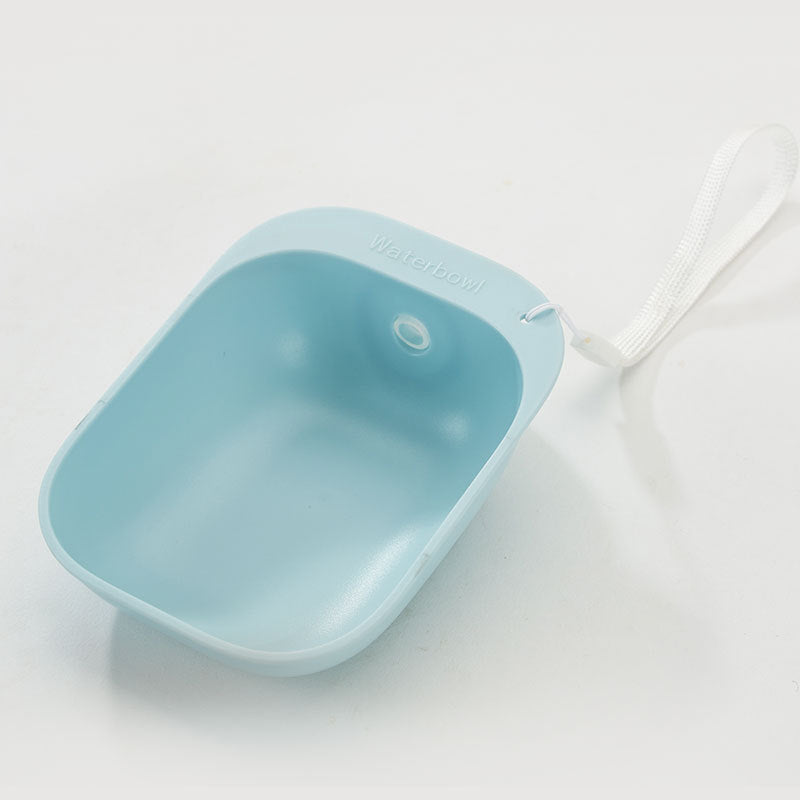 KFX-0001085 Portable Pet Water Bottle with Large Bowl Design and Eco-Friendly Lanyard