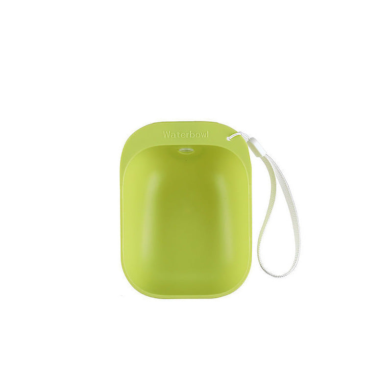 KFX-0001085 Portable Pet Water Bottle with Large Bowl Design and Eco-Friendly Lanyard