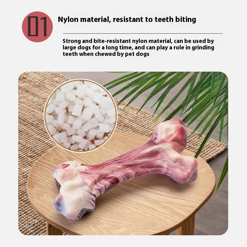 KFX-0003645 Durable Nylon Chew Toy for Medium to Large Dogs - Bite-Resistant Nibbling Toy