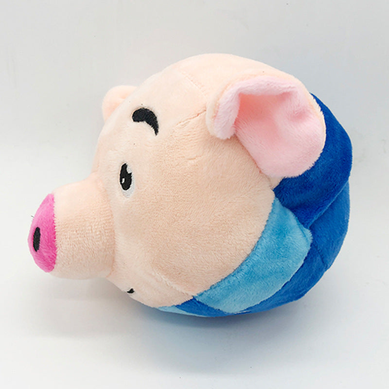 KFX-0005821 Plush Dog Acoustic Bounce Ball Toy for Interactive Play