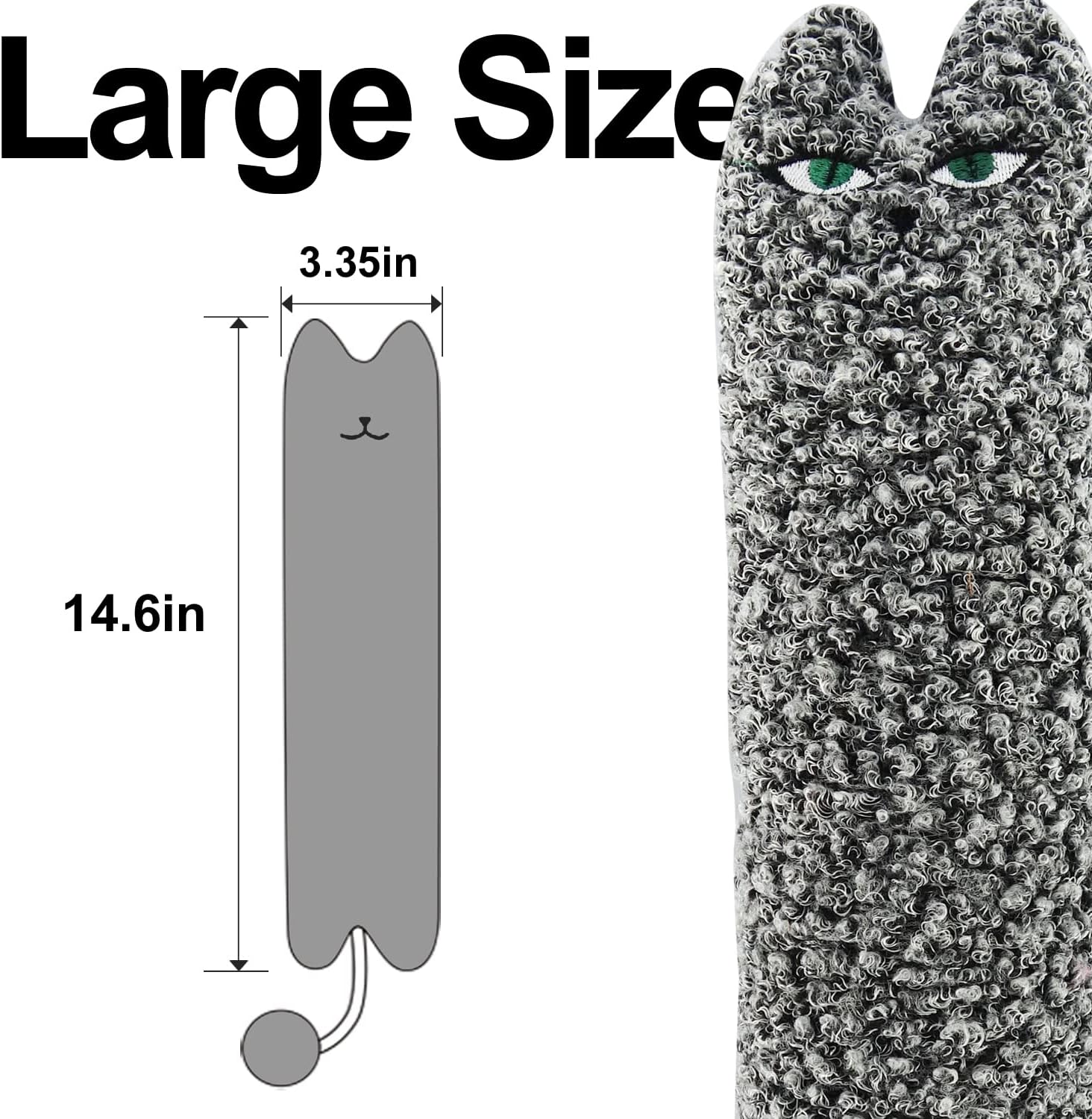 KFX-0008253 Cat Shaped Catnip Pillow Toy for Indoor Cats and Kittens – Soft, Safe, and Anxiety-Relieving